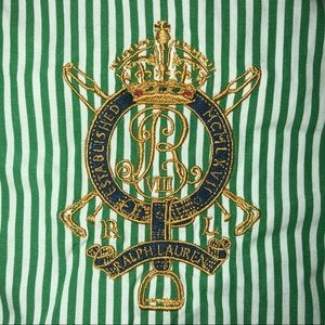 RARE VINTAGE RALPHLAUREN EMBROIDERED DRESS SHIRT